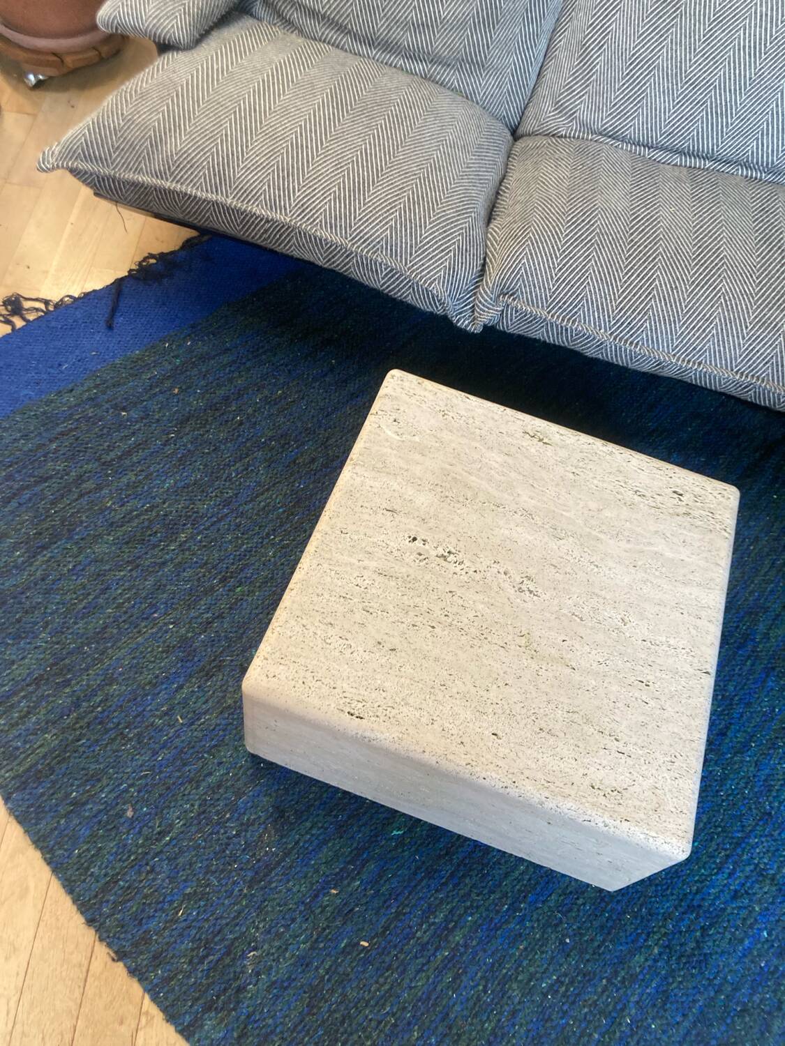 Travertine table