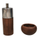 A salt shaker and a pepper mill in teak, made in Denmark 1960-70s