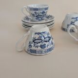 Ensemble de 6 tasses à café et son pot à lait