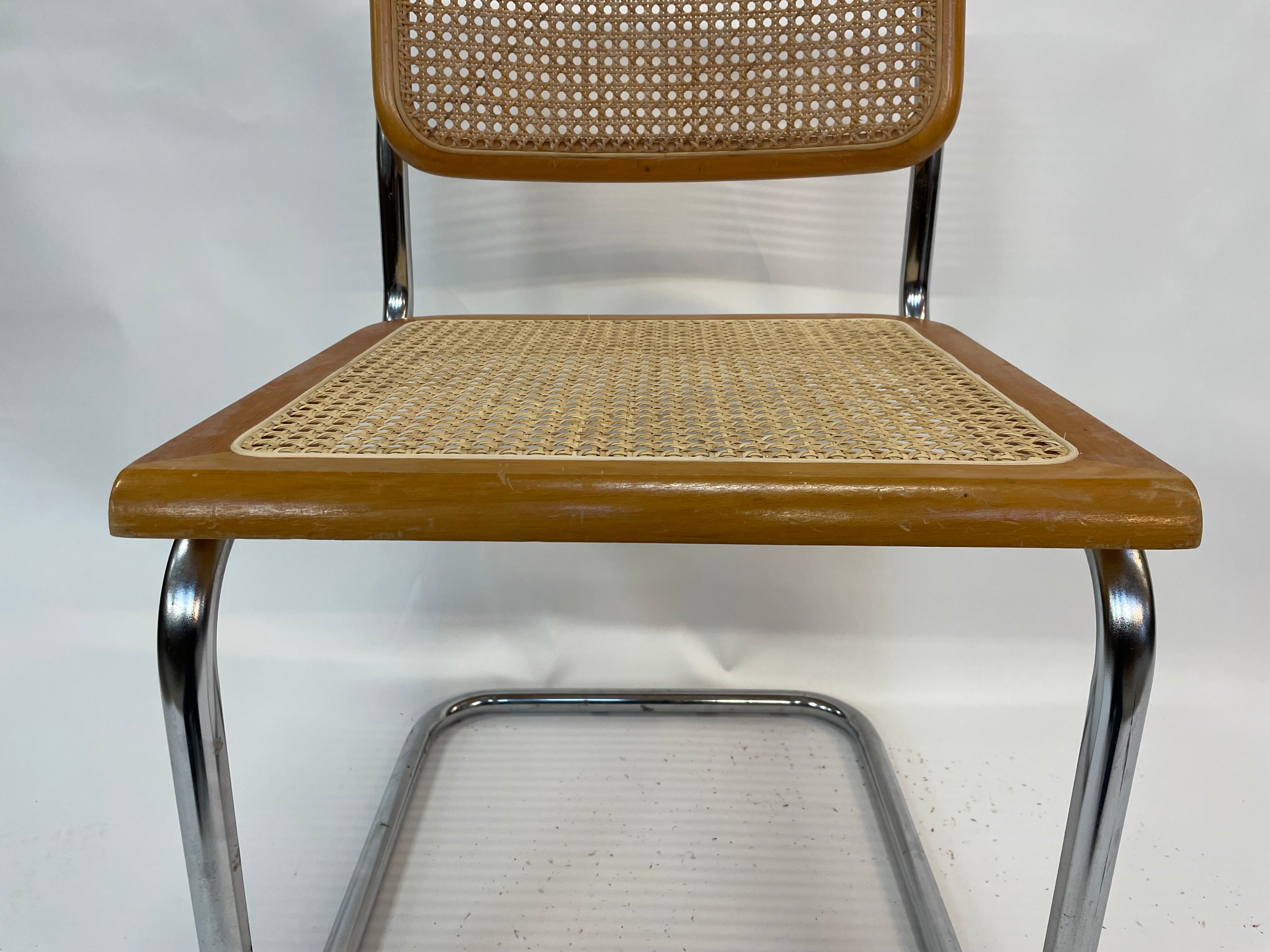 Cesca design chair b32 model in chrome