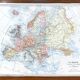 Old saussine geographical atlas in the form of a set of cubes around 1900