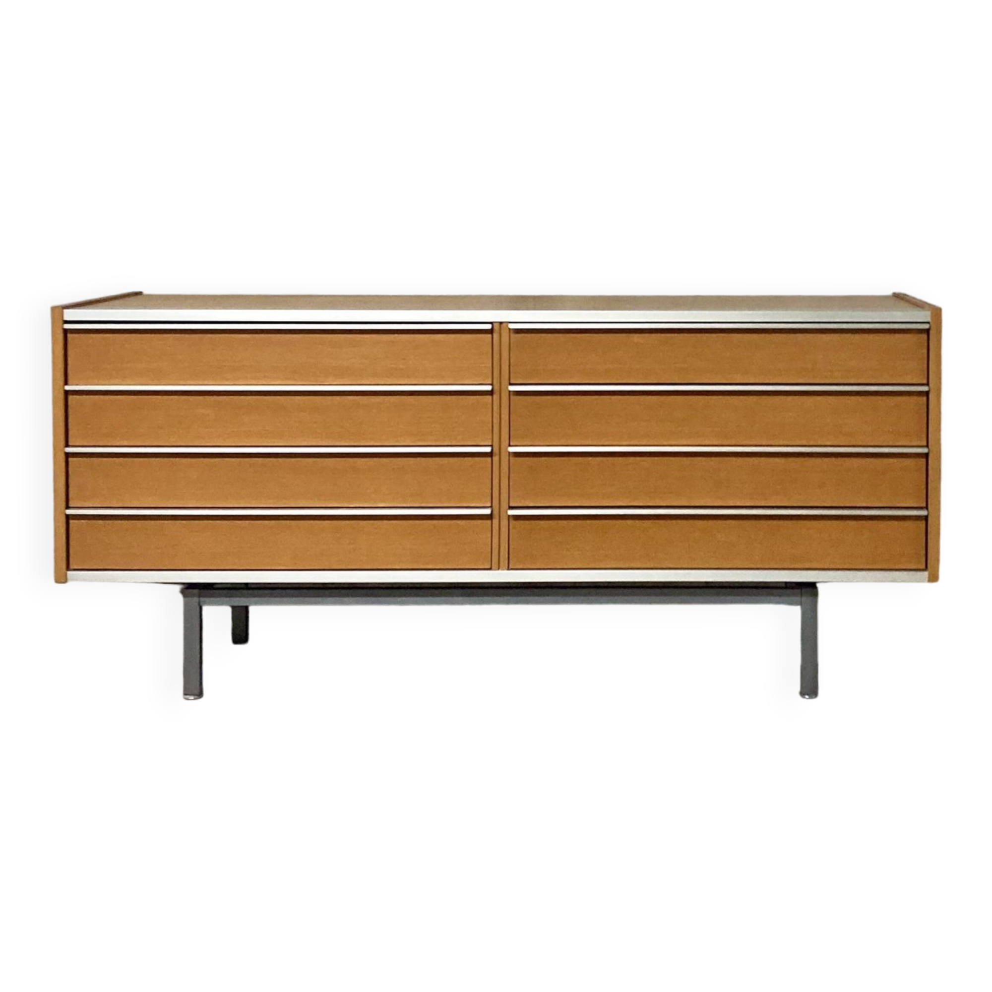 Sideboard chest of 8 drawers EFA Georges Frydman vintage 60s