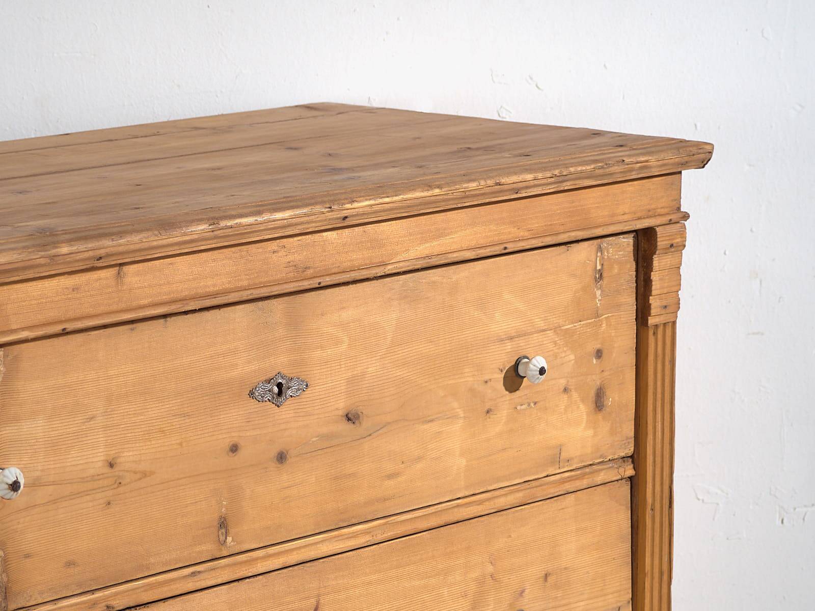 Ancienne commode en bois massif (c.1920) #25
