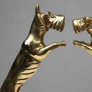 Art Deco Bookends in Copper with Marble Bases, France, 1930s, Set of 2