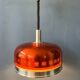 Suspension UFO Space Age orange transparente