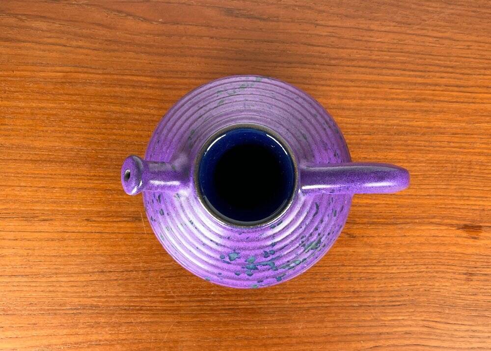 Cruche vintage allemande violette de Marei Majolikafabrik Jean Fuss & Sohn, Rheinbach, années 1970
