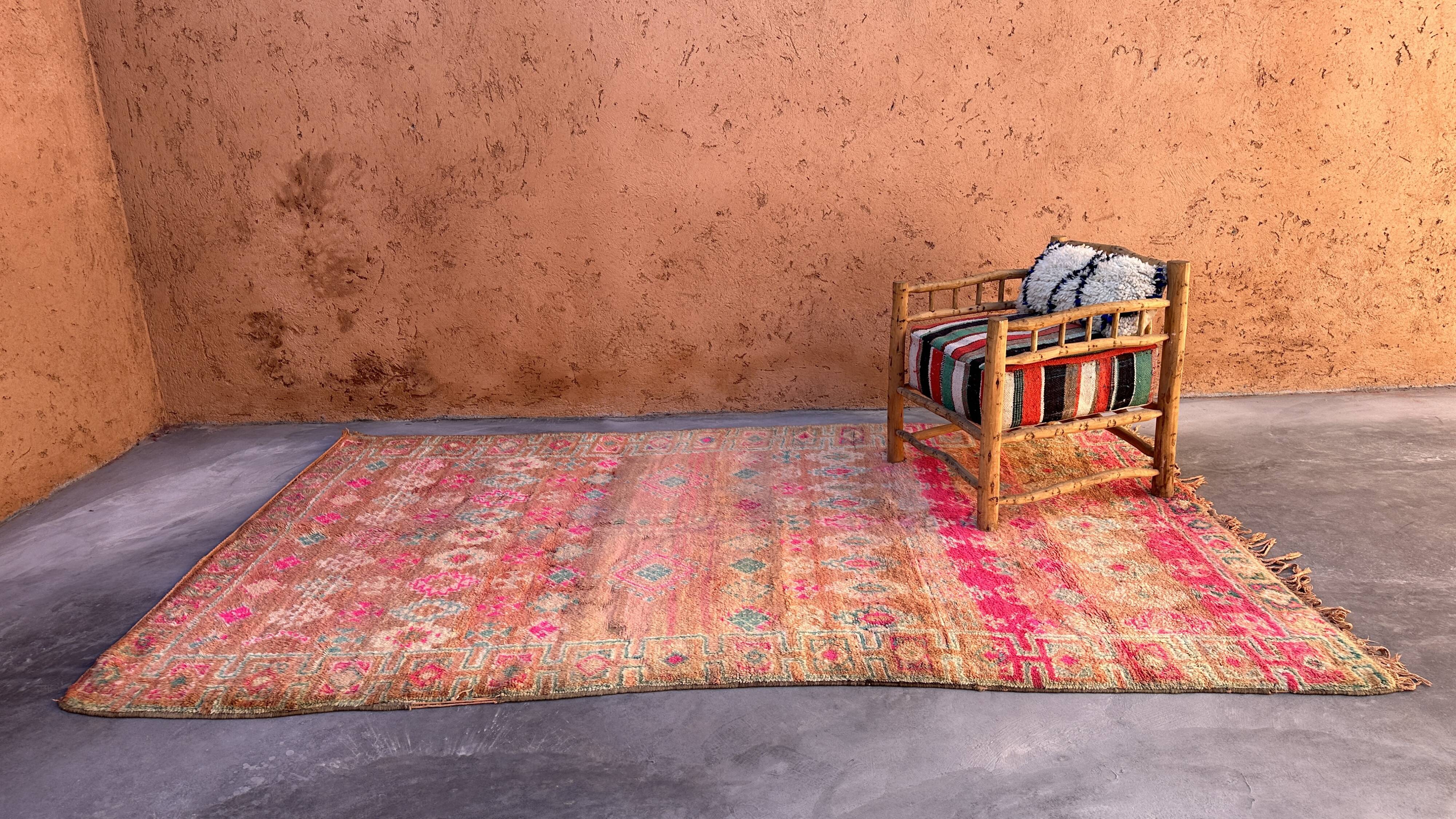 Tapis Marocain Boujad coloré - 328 x 191 cm