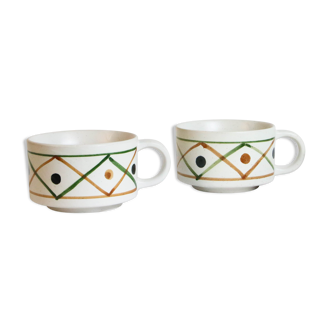 Paire de mugs, vintage