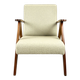 Vintage Beige Boucle and Rosewood Model like B-310 Lounge Chair, 1970s