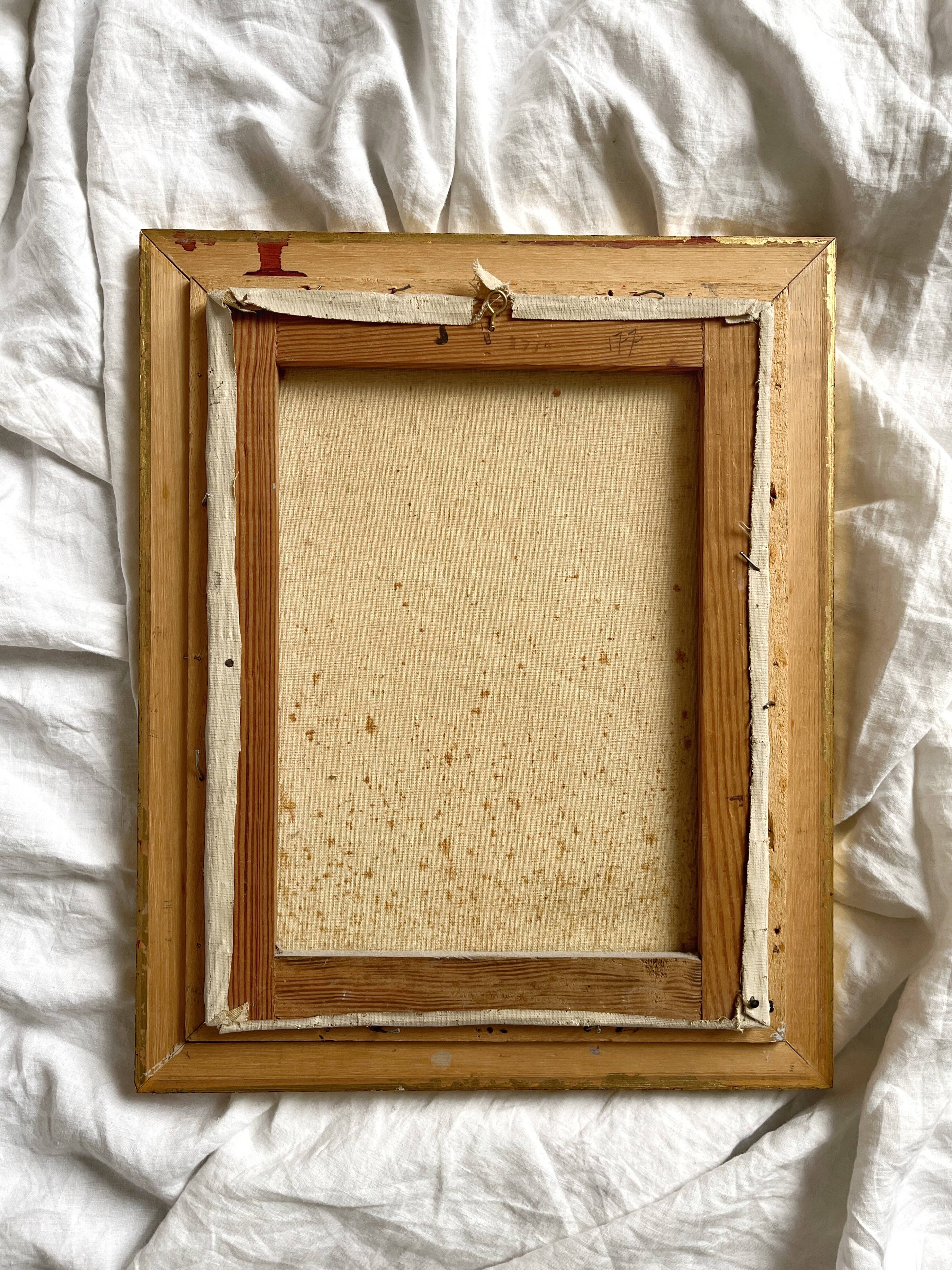 Antique painting, oil on canvas, portrait of a man, signed Y. Mercier Contart