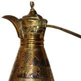 Ancien pot à café Dallah damasquiné Egypte