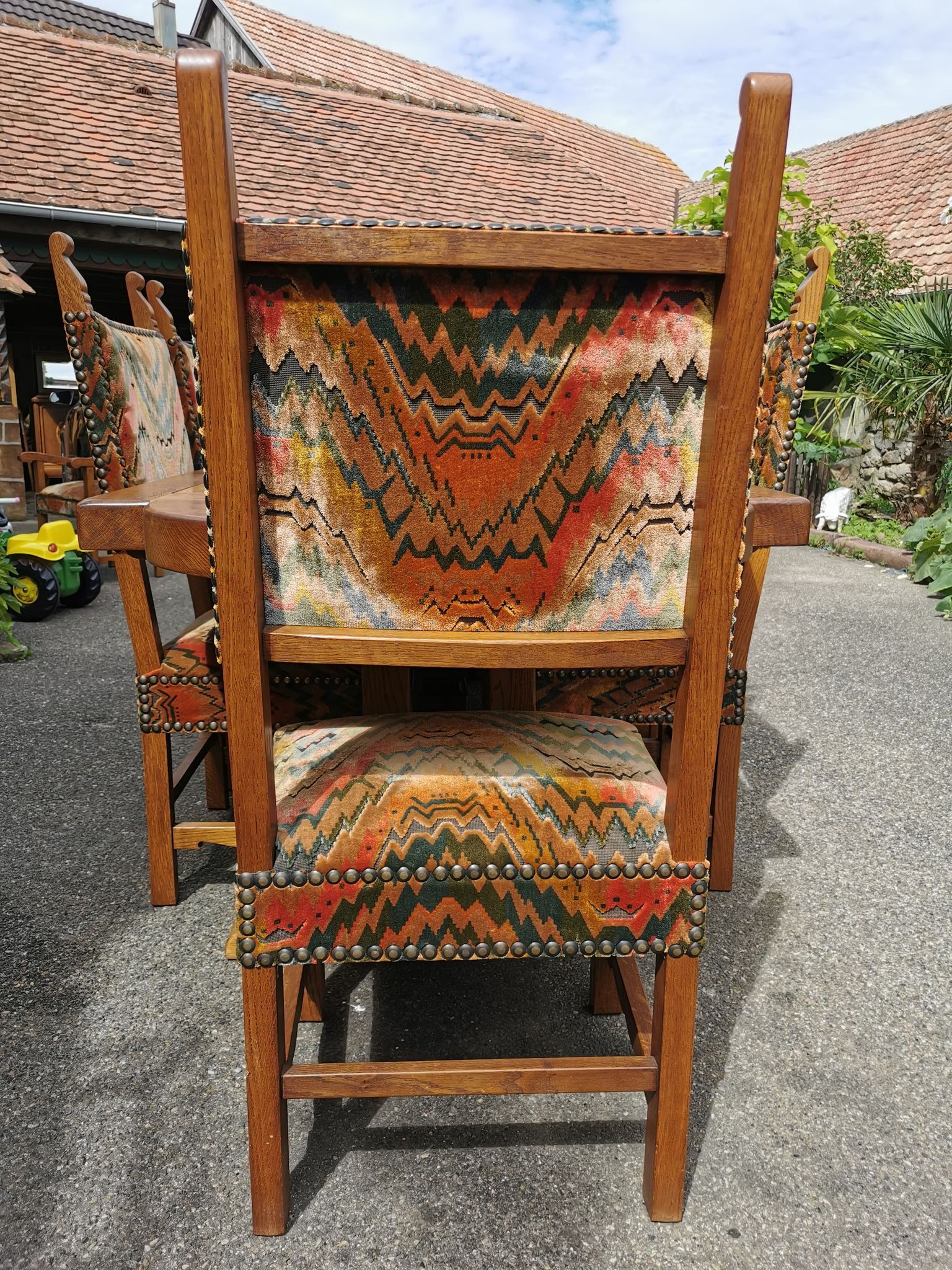 Solid wood monastery table