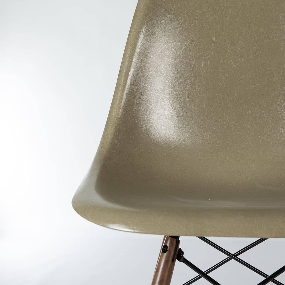 Raw Umber Herman Miller Vintage Original Eames DSW Side Shell Chair