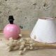 Pink ceramic lamp