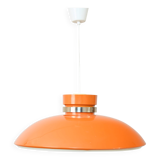 Scandinavian Pendant lamp in orange plastic, 1960s