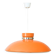 Scandinavian Pendant lamp in orange plastic, 1960s