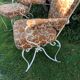 Old garden armchairs