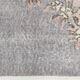 Tapis oriental turc vintage gris et crème
