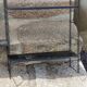 Vintage string wall shelf from the 60s in metal