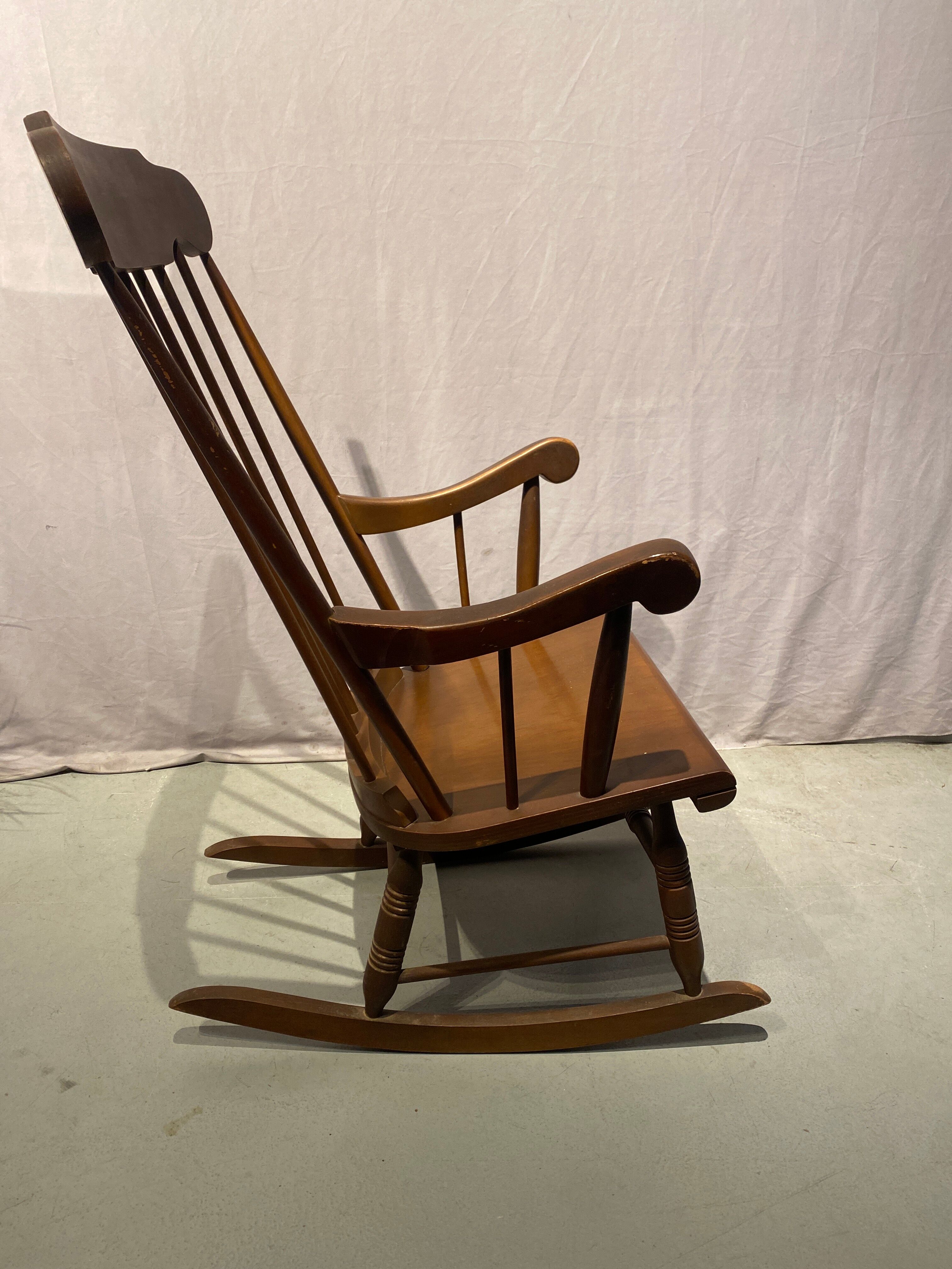 Vintage style wooden rocking chair