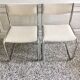 Ensemble de chaises vintage restaurées aux pieds "Luge"