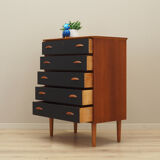 Teak chest of drawers, Danish design, 1970s, production: Denmark