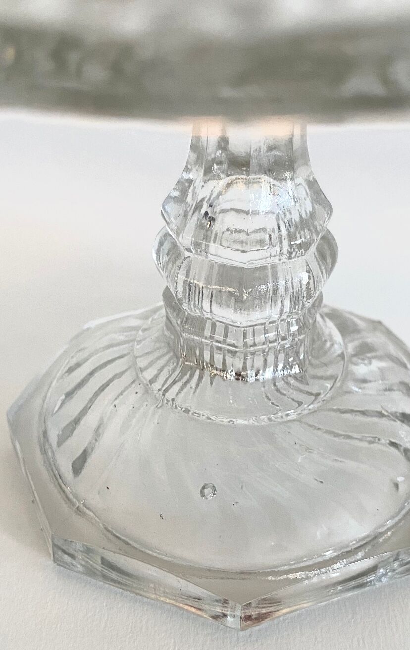 Cut glass compotier