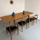 Table à manger extensible en teck design scandinave des années 1960
