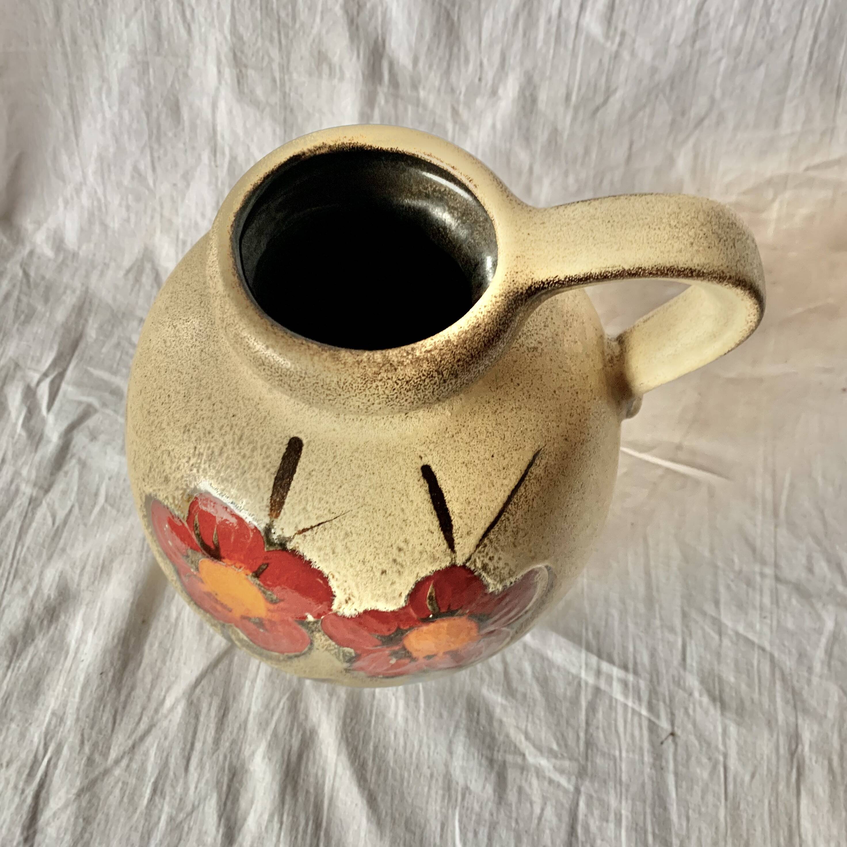 Scheurich vase 484-21 - West Germany - floral decoration