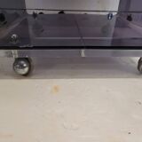 Plexiglas shelf on casters from the 70s