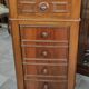 Old chiffonier bedside table red marble top 19th century