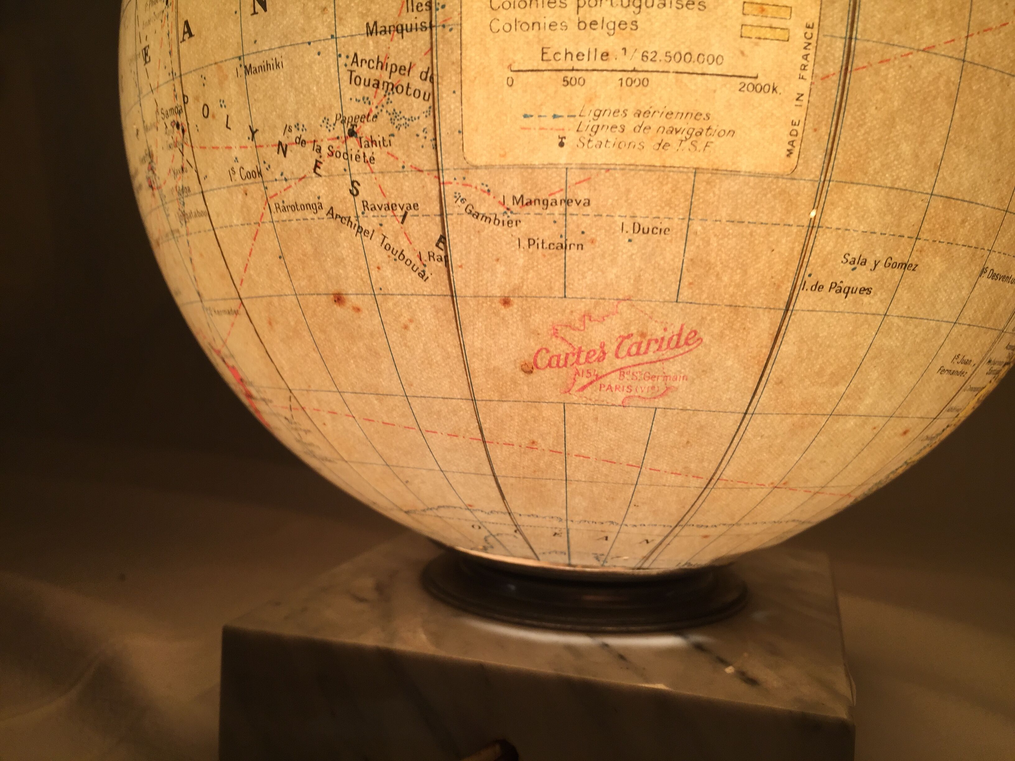 Vintage 20th century glass globe