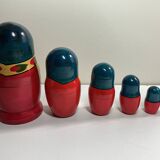 Vintage Russian Folk Art Matryoshka Dolls