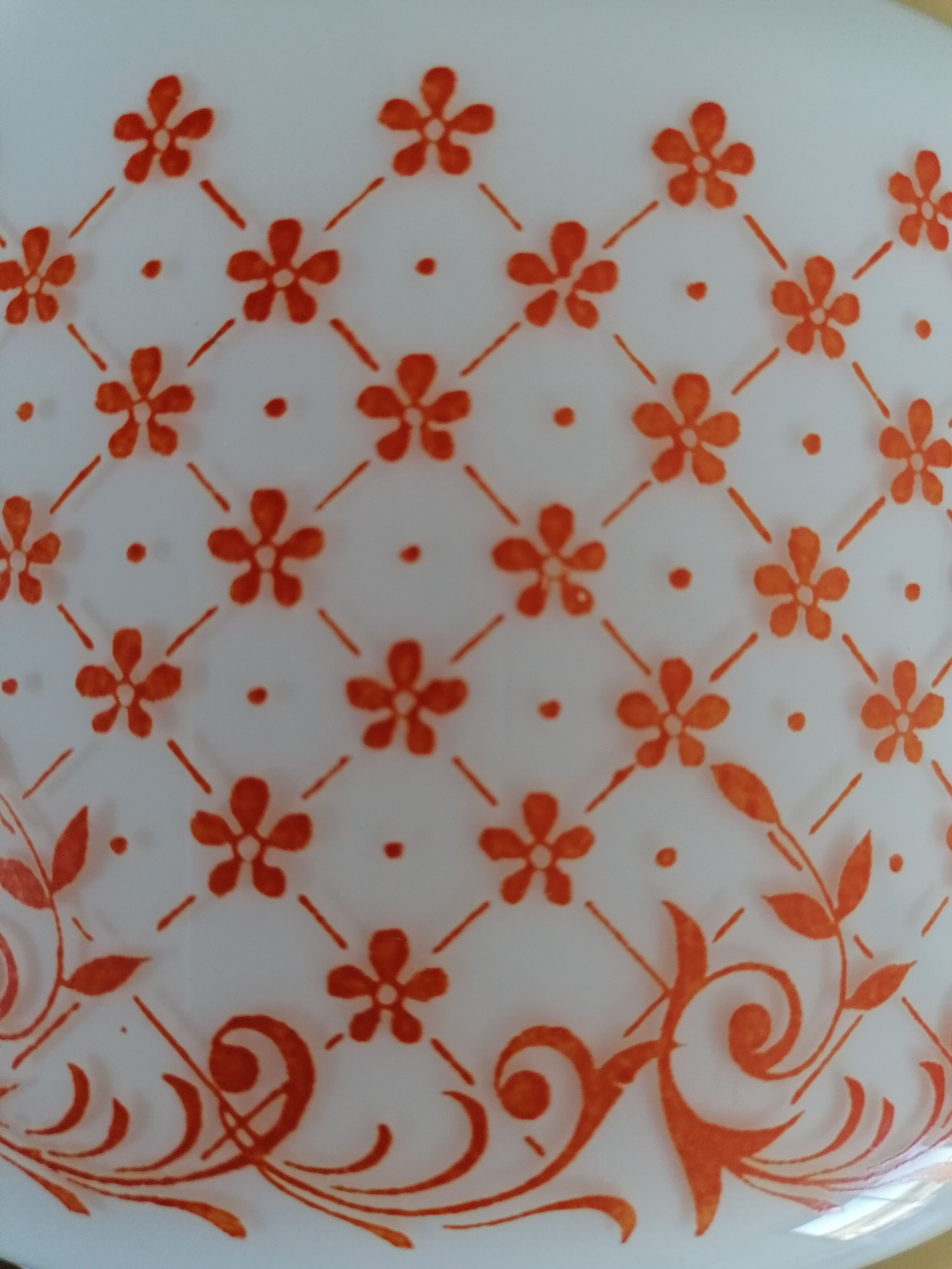 70s opaline suspension