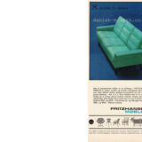 Canapé 2 places vintage moderne en cuir marron 3330 par Arne Vodder pour Fritz Hansen