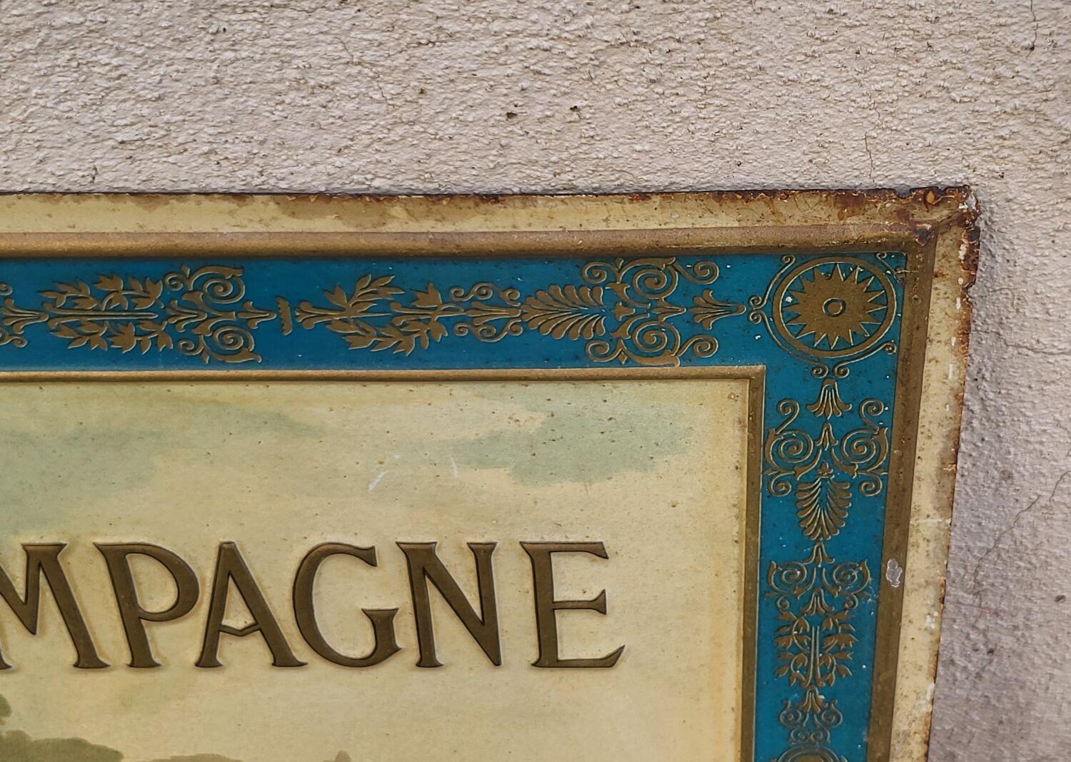 Champagne advertising sheet