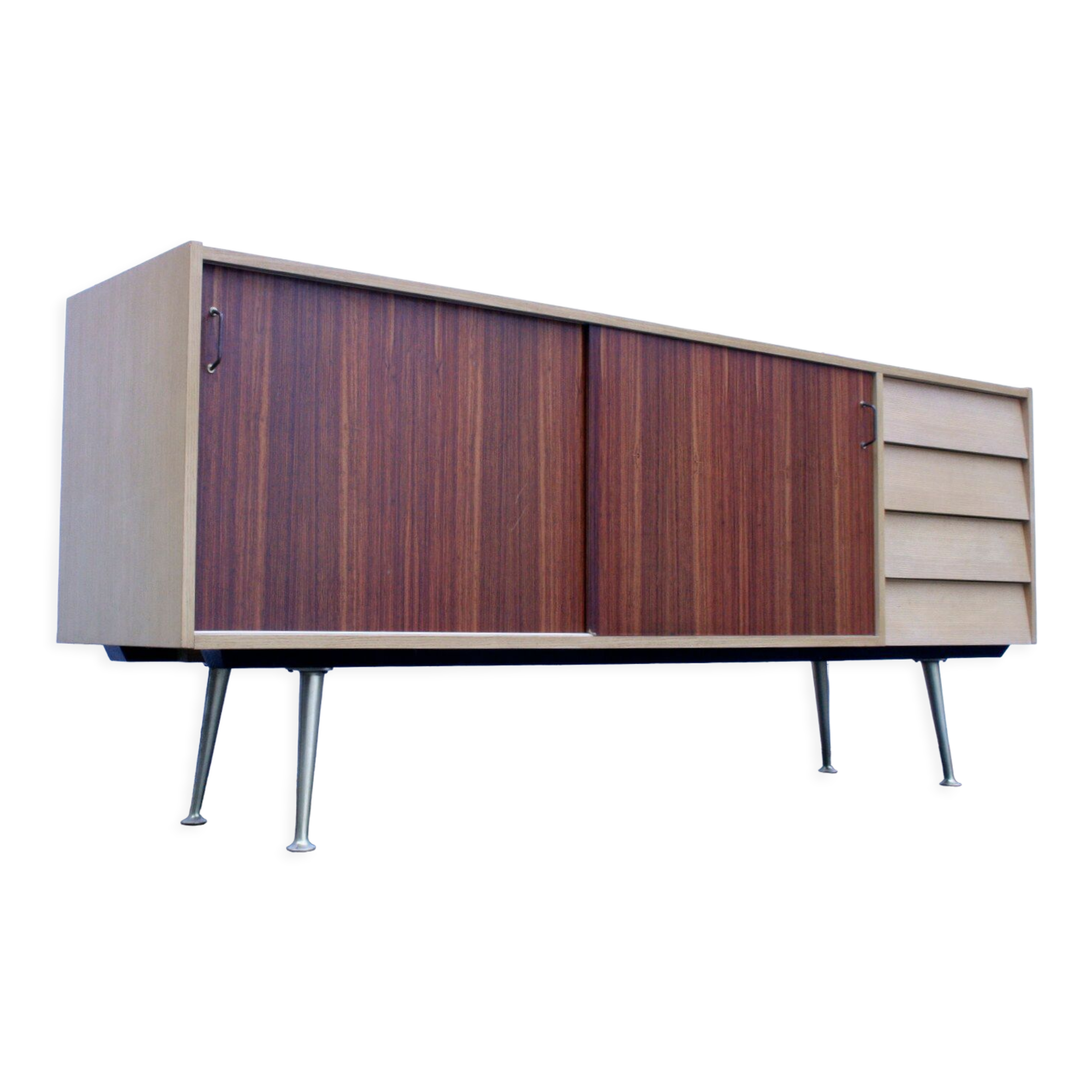 Midcentury sideboard with brass legs