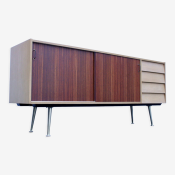 Midcentury sideboard with brass legs