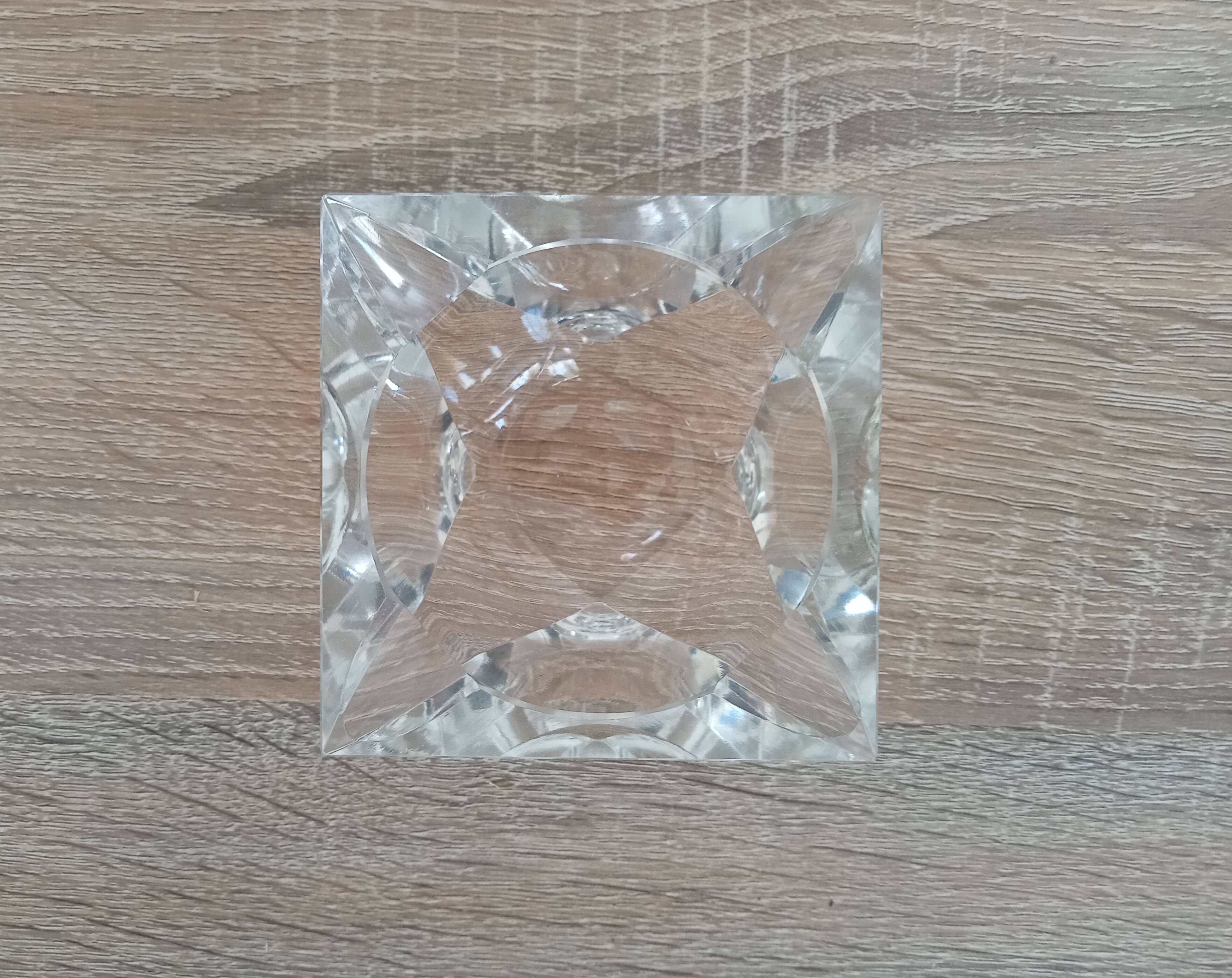 Vintage geometric ashtray