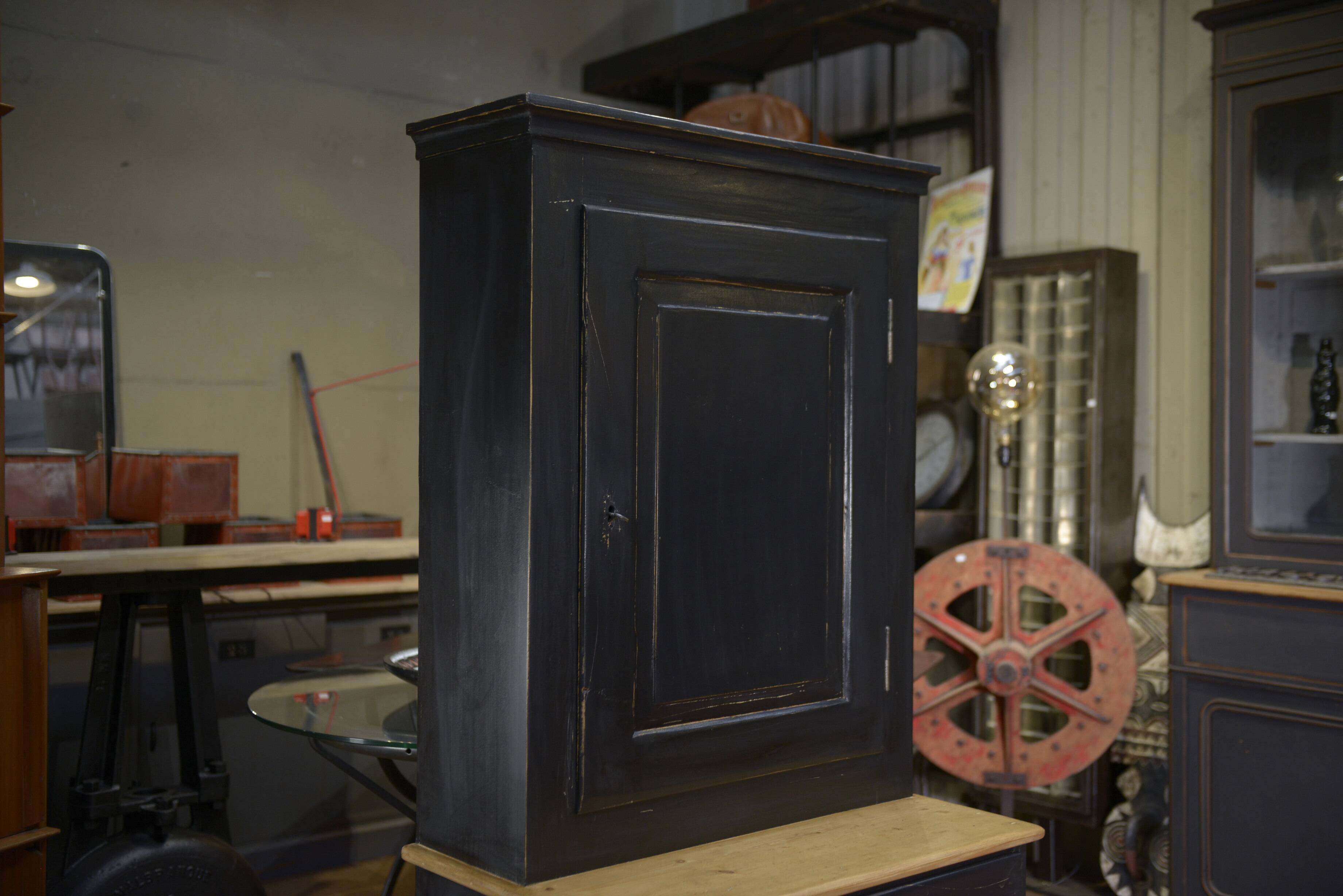 Small 2-drawer fir cabinet 1960