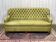 Canapé Chesterfield 3 places en cuir vert olive