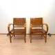 Gelenka Armchairs in Solid Beech Wood, Germany, 1950, Set of 2