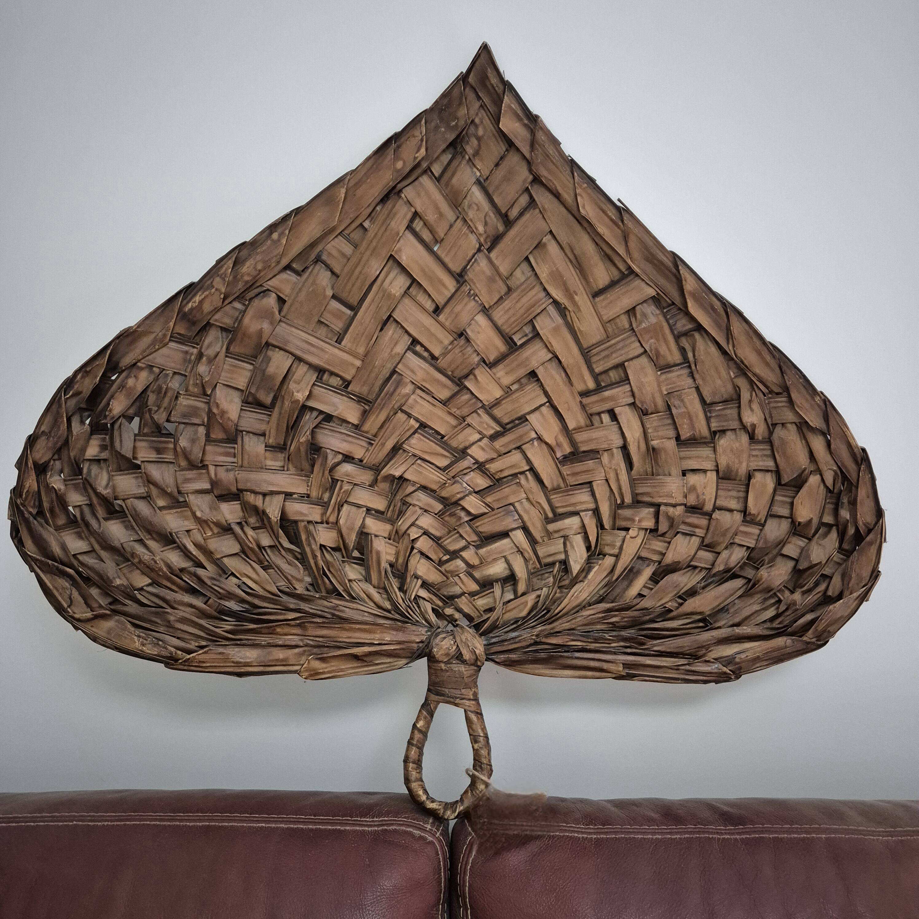 Large vintage wall fan decoration