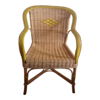 Rattan armchair year 50 / 60