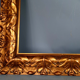 Large frame nineteenth century gilded stucco wood old gold 80x66 foliage 62x47.5 cm SB