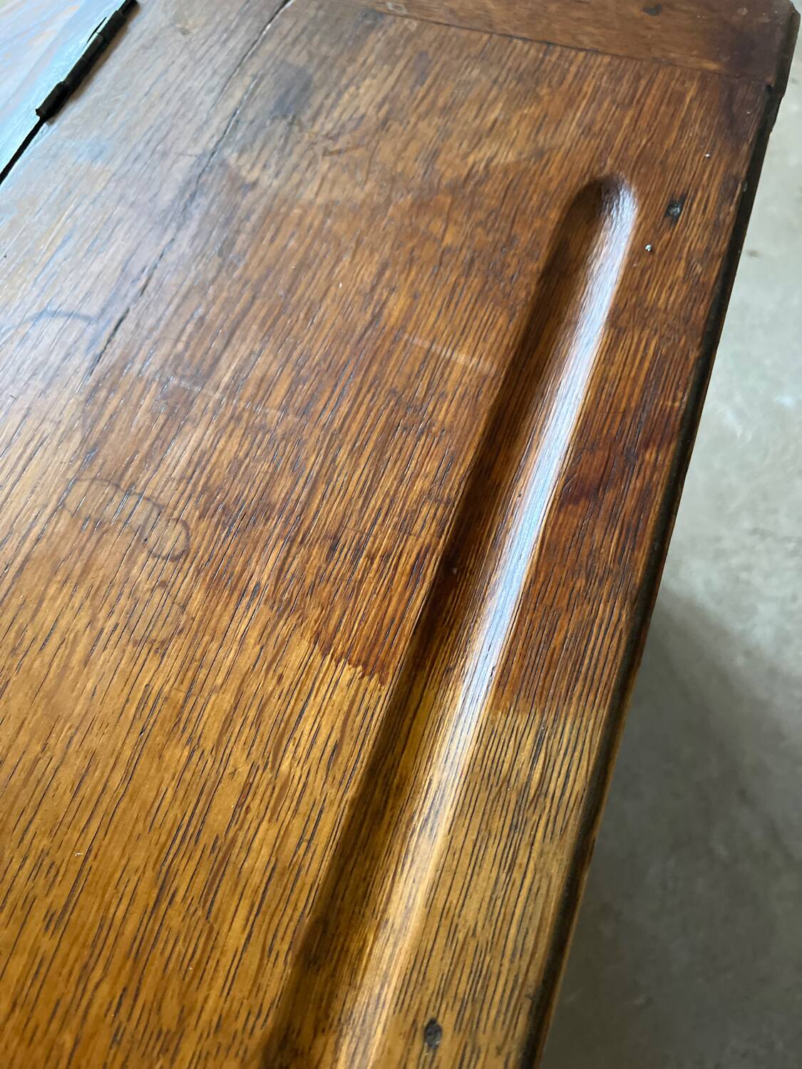 Antique oak school desk