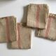 Pair of hemp tea towels stock of kit