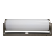 1930s Bauhaus tubular wall light, chrome & creamy glass, Czechoslovakia
