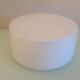 Round ceiling lamp in white opaline / vintage 60s-70s
