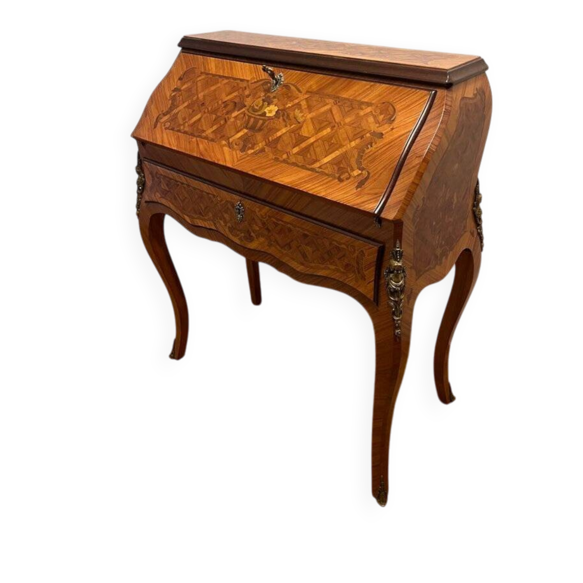 Rosewood marquetry secretary